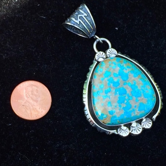 Large turquoise pendant - Picture 1 of 4